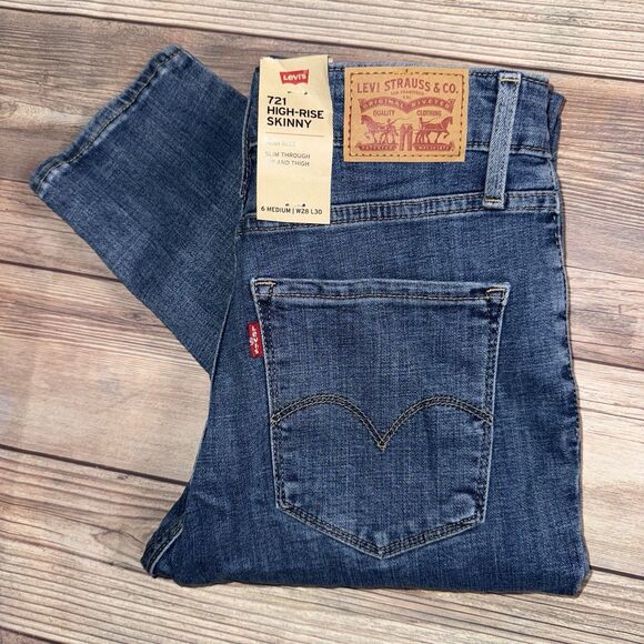 Levi's 721 Women's Jeans Size 6, High-Rise, Skinny Fit - Picture 1 of 16